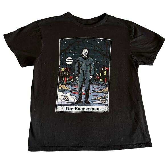 Halloween Tops - Halloween Michael Myers The Boogeyman T-shirt Unisex size Medium black Crewneck
